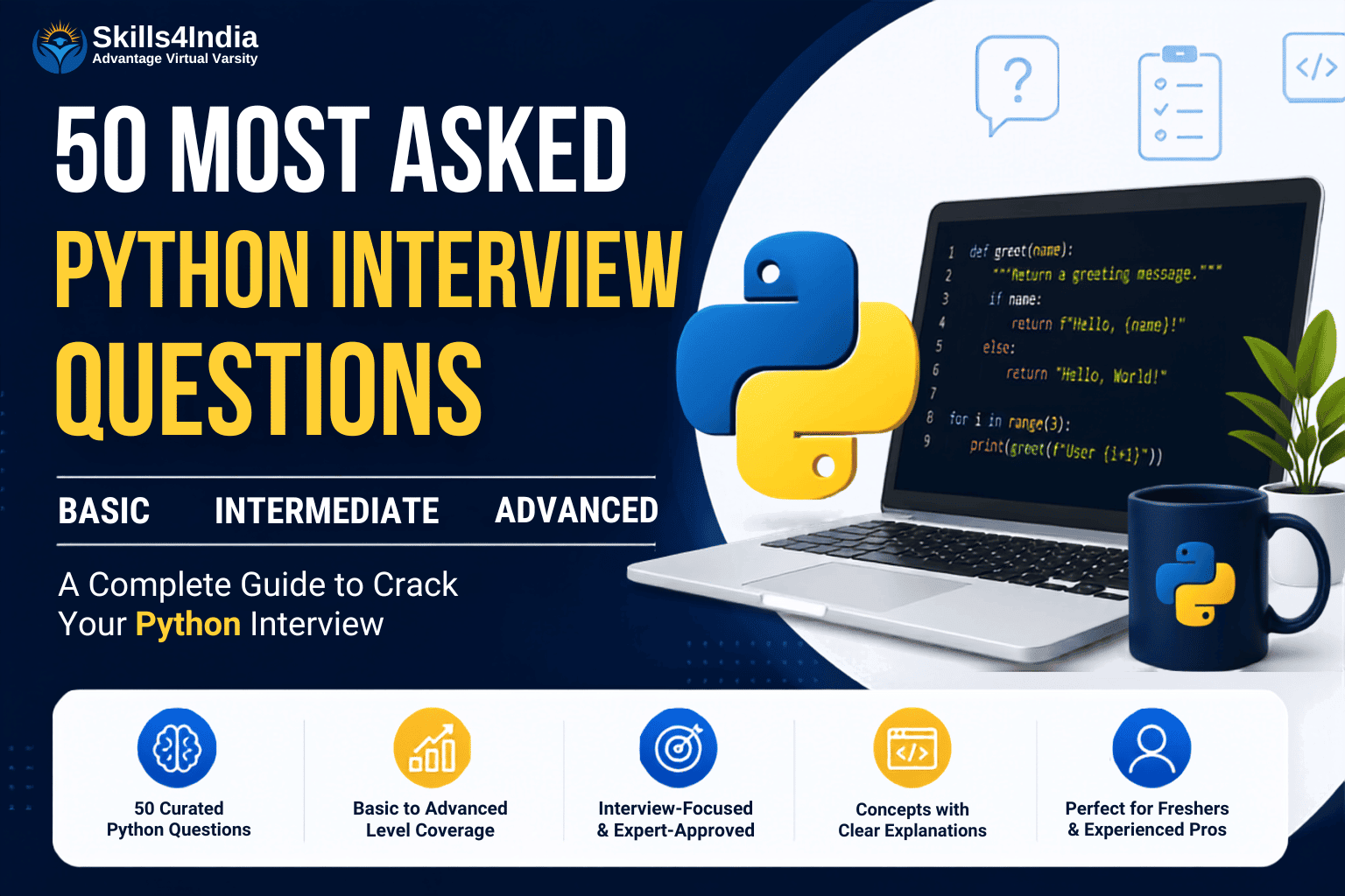 Top 50 Python Developer Interview Questions